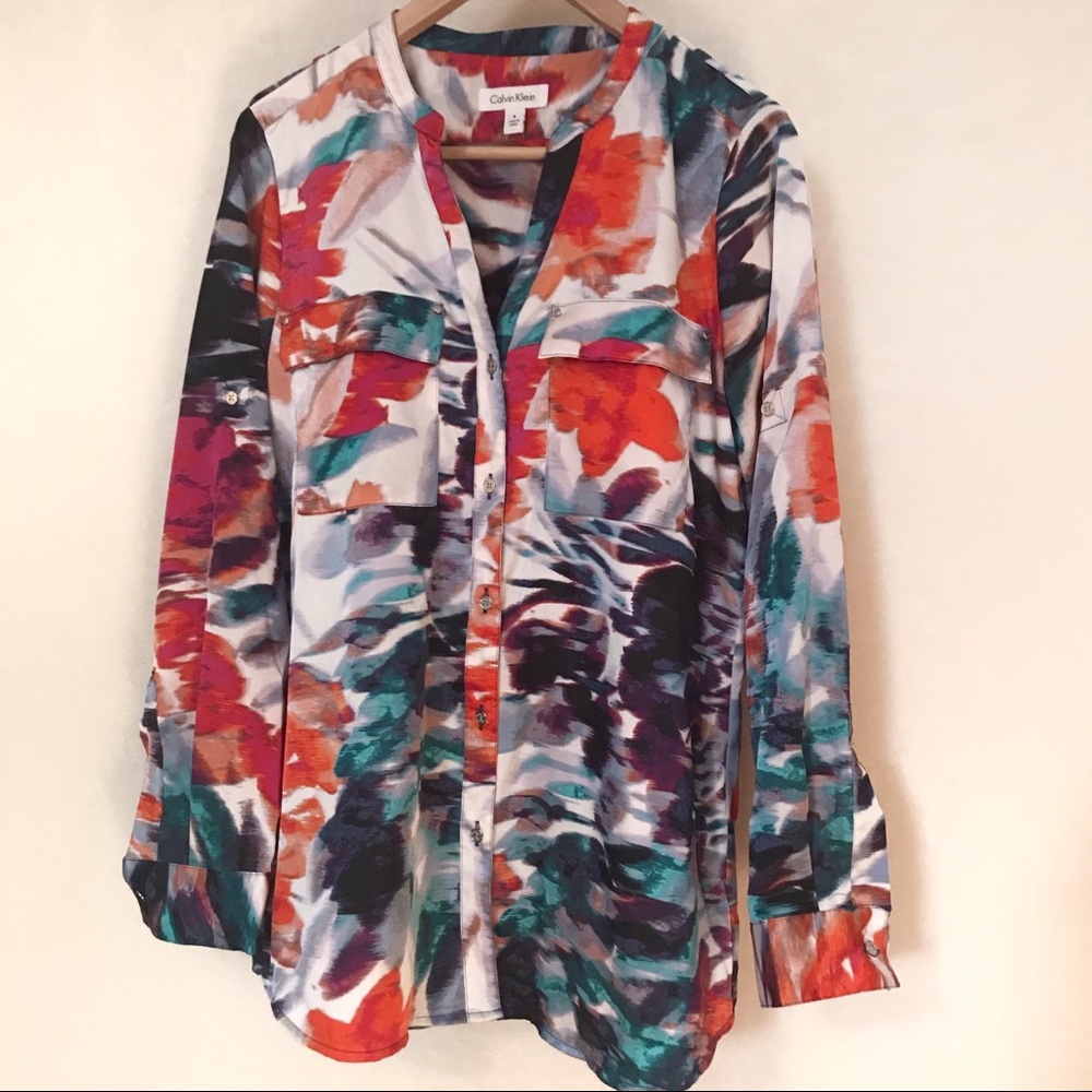 Calvin Klein Button Down Blouse - image 3